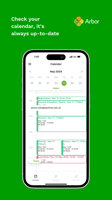 Arbor Student App Screenshot