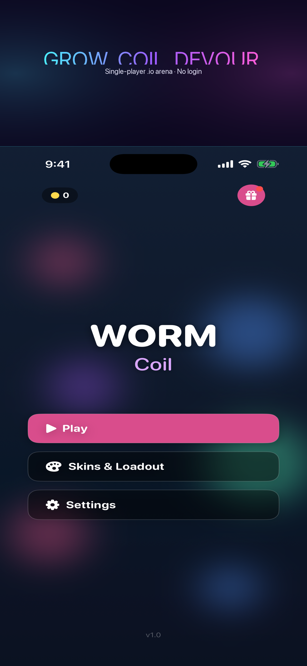 Worm Coil: io Arena Snake screenshot 6