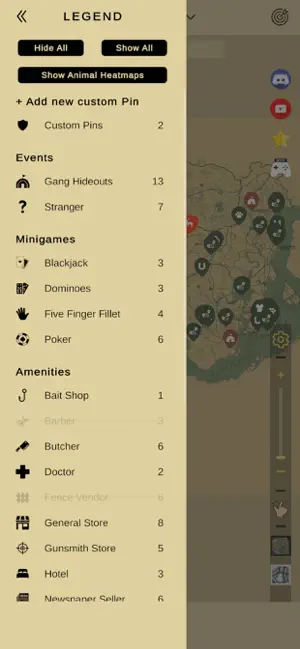 MapWizard: RDR2 Map & Tracker screenshot 2