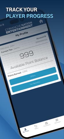 Comanche Nation Ent. Rewards iPhone screenshot