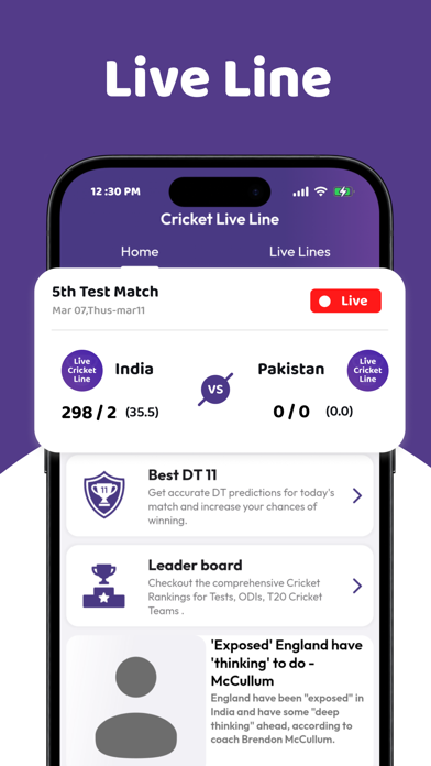 Live Cricket Line IPL 2024 Screenshot