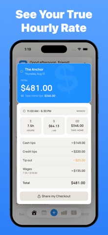 Checkout - Server Tip Tracker Screenshot 3 of 10