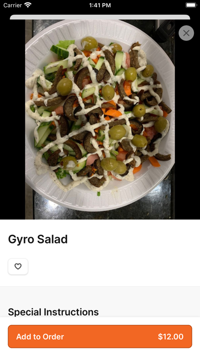 Mehran House of Kabobs iPhone screenshot 3 - Food & Drink app