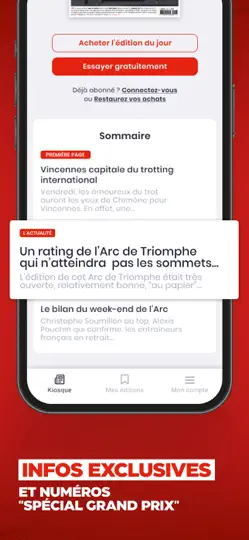 Capture d'écran de Paris Turf: Actualité Hippique sur iPhone 4