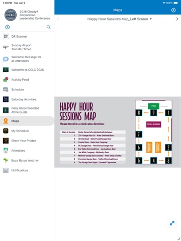 Clopay Corp CCLC Conference iPad screenshot