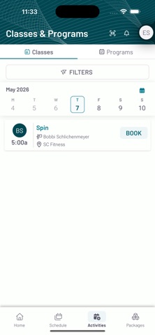 SC Fitness & Studio A iPhone screenshot