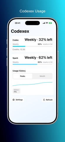 Codexex iPhone screenshot 2