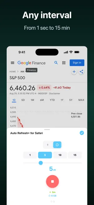 Auto Refresh+ for Safari screenshot 4