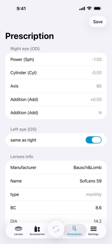 Contact Lenses Tracker Screenshot 8 of 8