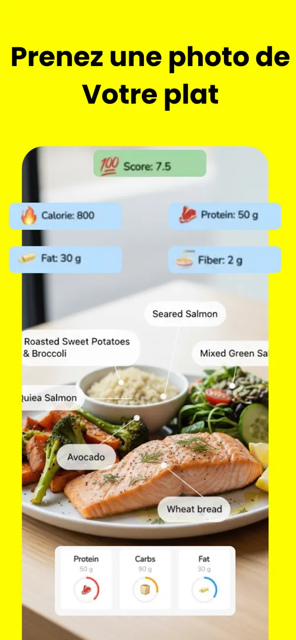 Screenshot #1 pour Compteur de Calories AI Scan