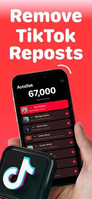 AutoTok: Repost Remover screenshot 1