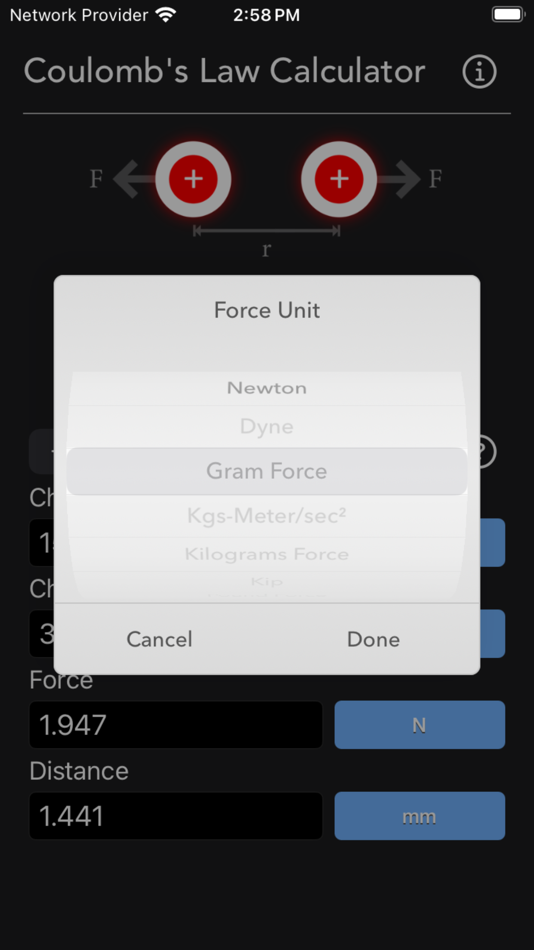 #7. Coulomb's Law Calculator (iOS) 由: Nitrio