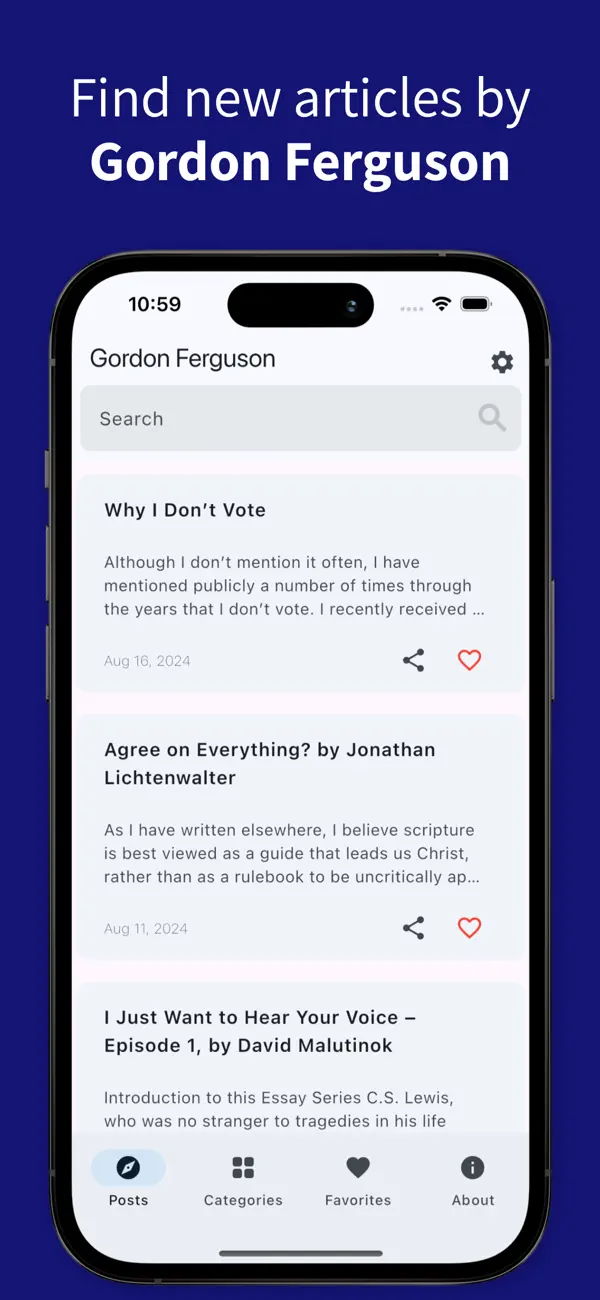 Screenshot #1 pour Gordon Ferguson Ministry