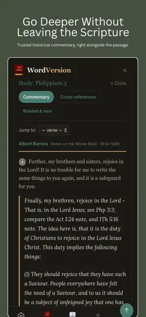 WordVersion Bible App + Audio screenshot 3