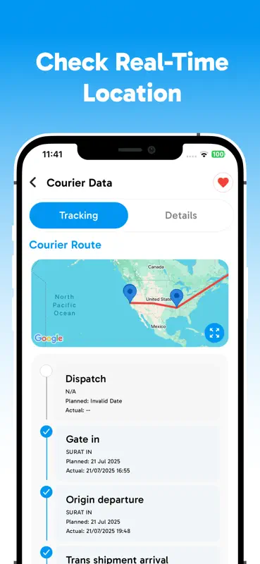 Package Tracker : Courier Info screenshot 5 of 7