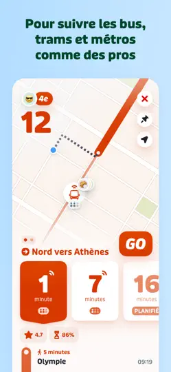 Capture d'écran de Transit • Horaires Bus & Métro sur iPhone 2