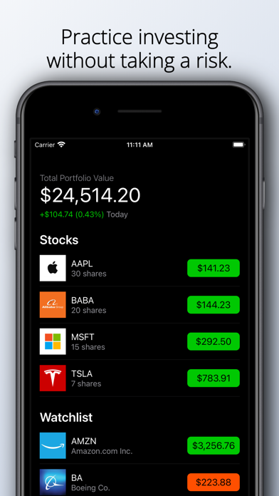 PocketProfit Market Simulator Screenshot