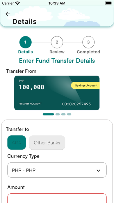 CTBC Bank PH Mobile App Screenshot