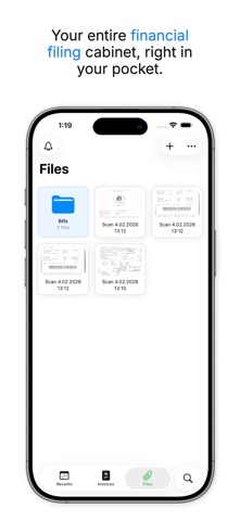 Pocket Receipts - Scan PDFs iPhone screenshot