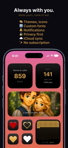 FOREVR - Counts days of love screenshot