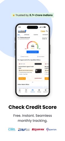 Paisabazaar:Credit Score, Loan iPhone screenshot 2