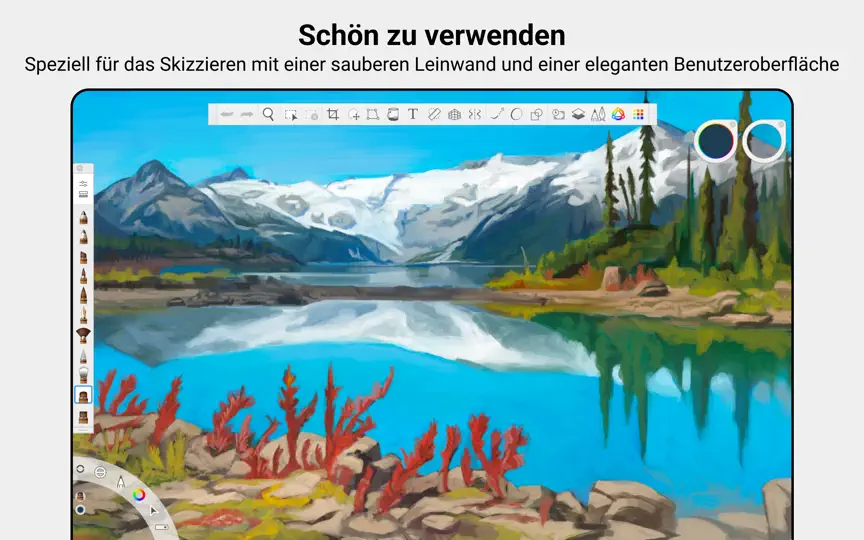 Screenshot von Sketchbook Pro auf dem iPhone 1