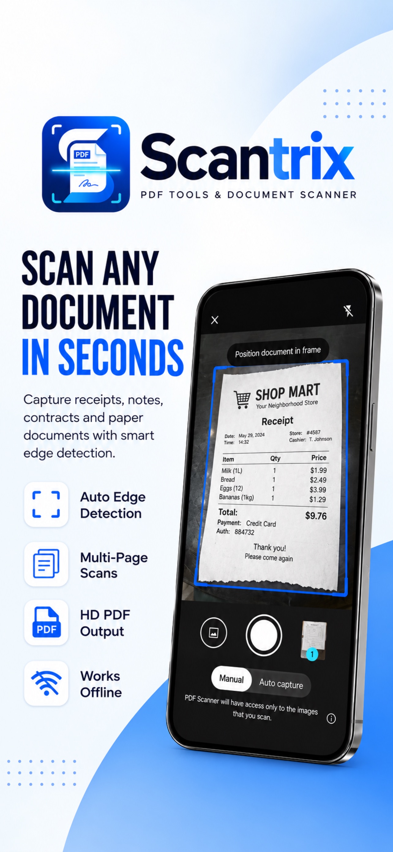 Screenshot 1 of Scantrix PDF Scanner
