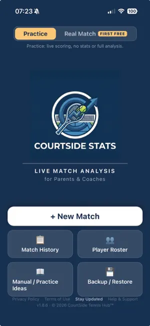 CourtSide Stats | Tennis ™ screenshot 1