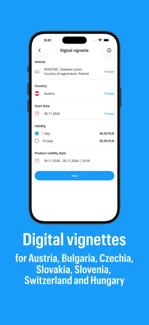 Autopay. Vignettes, motorway iPhone screenshot 3