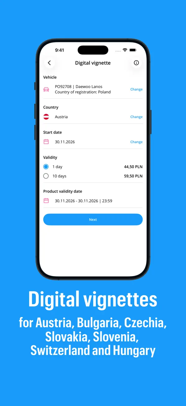 Screenshot #3 pour Autopay. Vignettes, motorway