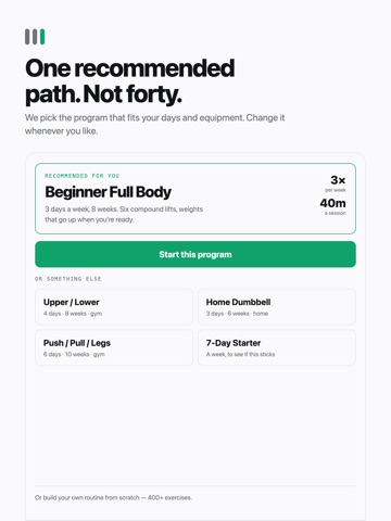 StrongKit: Gym & Home Workouts iPad screenshot