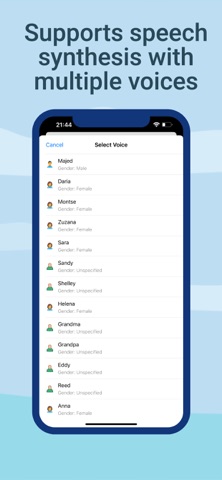 AI Speech & Translation Text screenshot