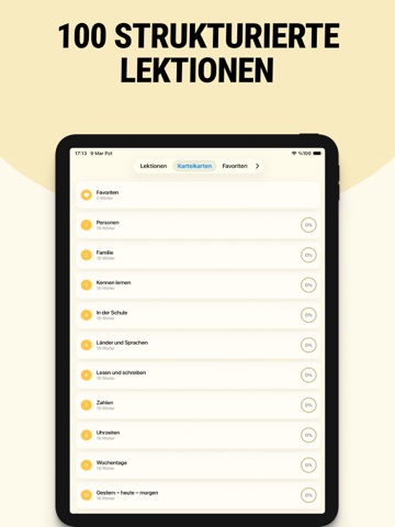 Italienisch einfach lernen iPad screenshot