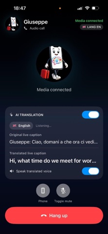 OneVoice: Translated Calls Screenshot 4 of 10