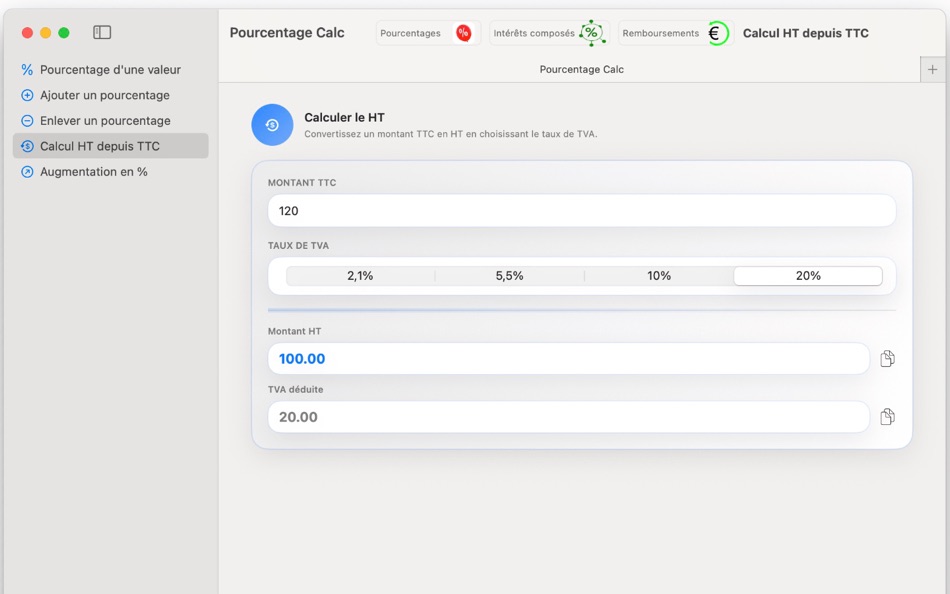 #4. Pourcentages Calc (macOS) 由: Robin de Kat