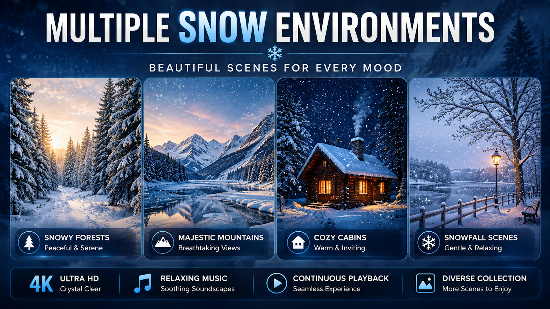 Snow Wallpapers & Winter 4K TV screenshot 2