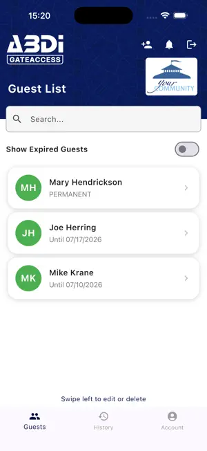 ABDi GateAccess screenshot 1