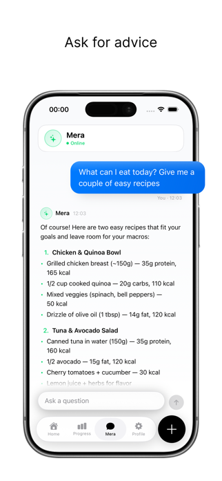 Mera - Calorie Tracker Screenshot 4 of 5