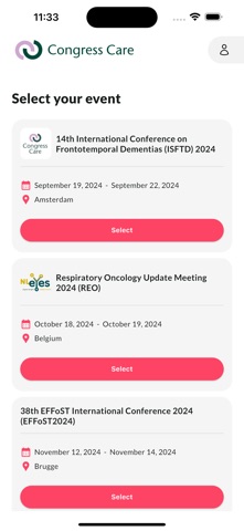 Congress Care - Eventmanager screenshot