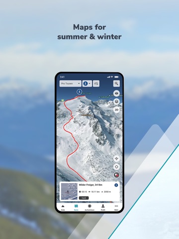 RealityMaps 3D tour planner iPad screenshot