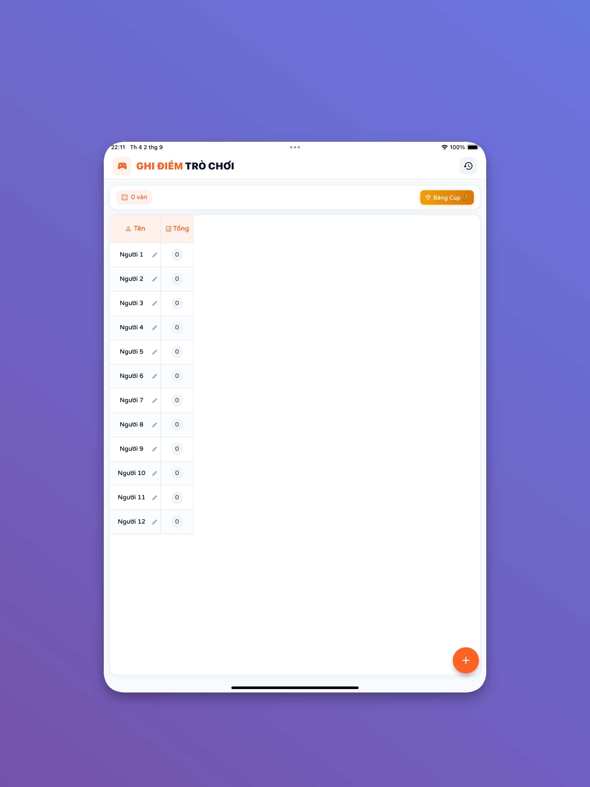Ghi điểm Trò Chơi screenshot 6