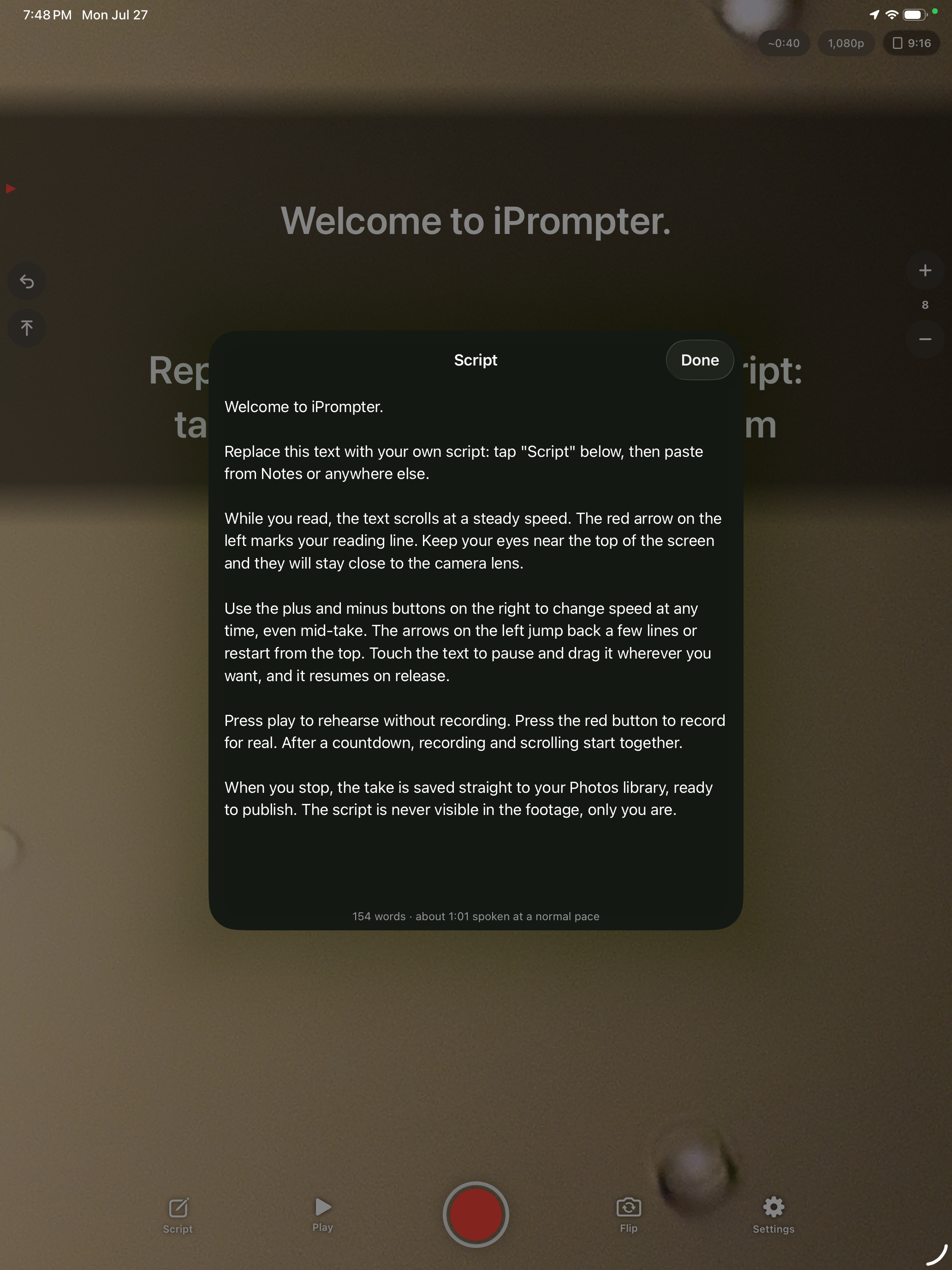 iPrompter Studio by StatsKey screenshot 4