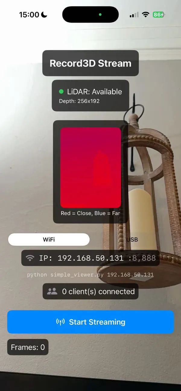 #1. Record3DStream (iOS) 게시자: Danqing Zhang