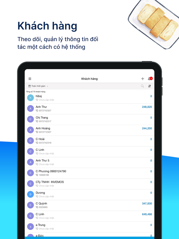 KiotViet Quản lý Nhà hàng iPad screenshot 4 - Business app
