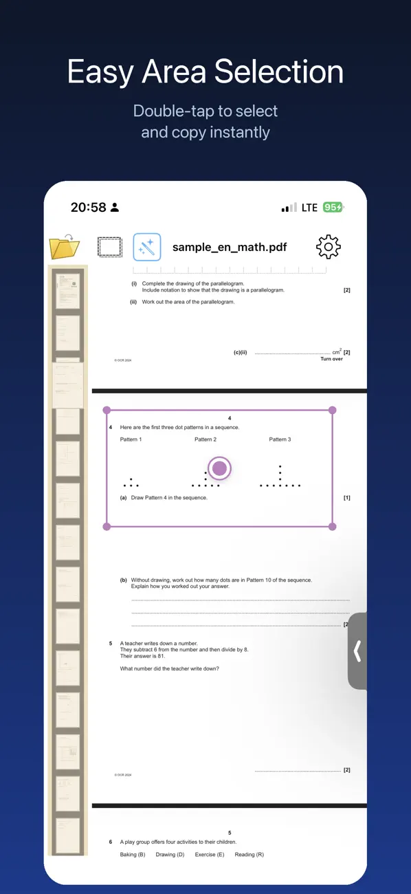 Screenshot #2 pour PDF/HWP - crop question paper