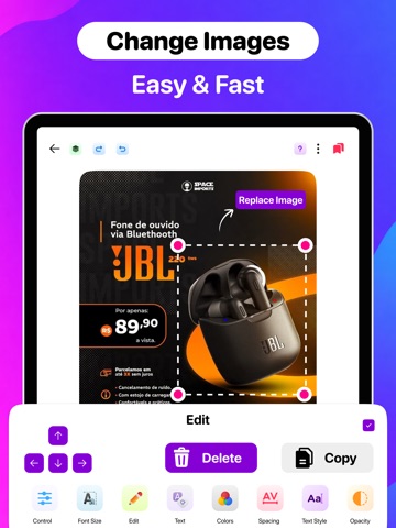 Poster Maker: AI Flyer Creator iPad screenshot