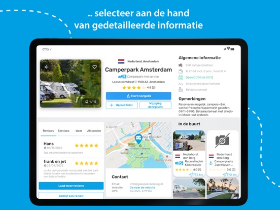 Camperstop-Stopovers in Europe iPad app afbeelding 4