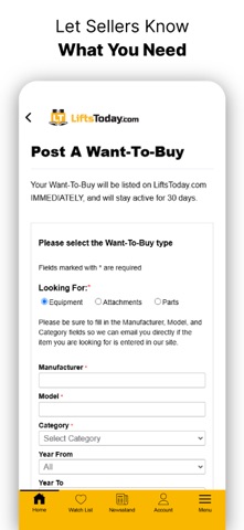 LiftsToday: Forklifts & More screenshot