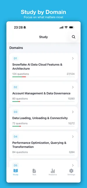 CertiQ - SnowPro Core Prep screenshot 2