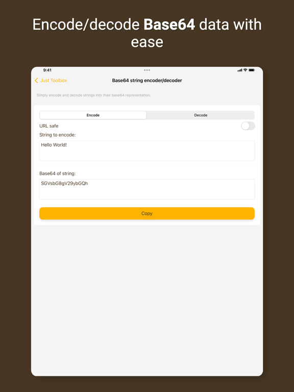 Just Toolbox iPad screenshot 10 - Developer Tools app